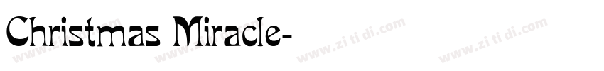 Christmas Miracle字体转换